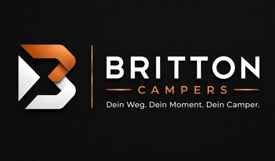 Logo von Britton Campers: Dein Weg. Dein Moment. Dein Camper.
