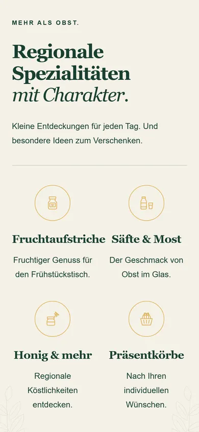 Handy: Regionale Spezialitäten